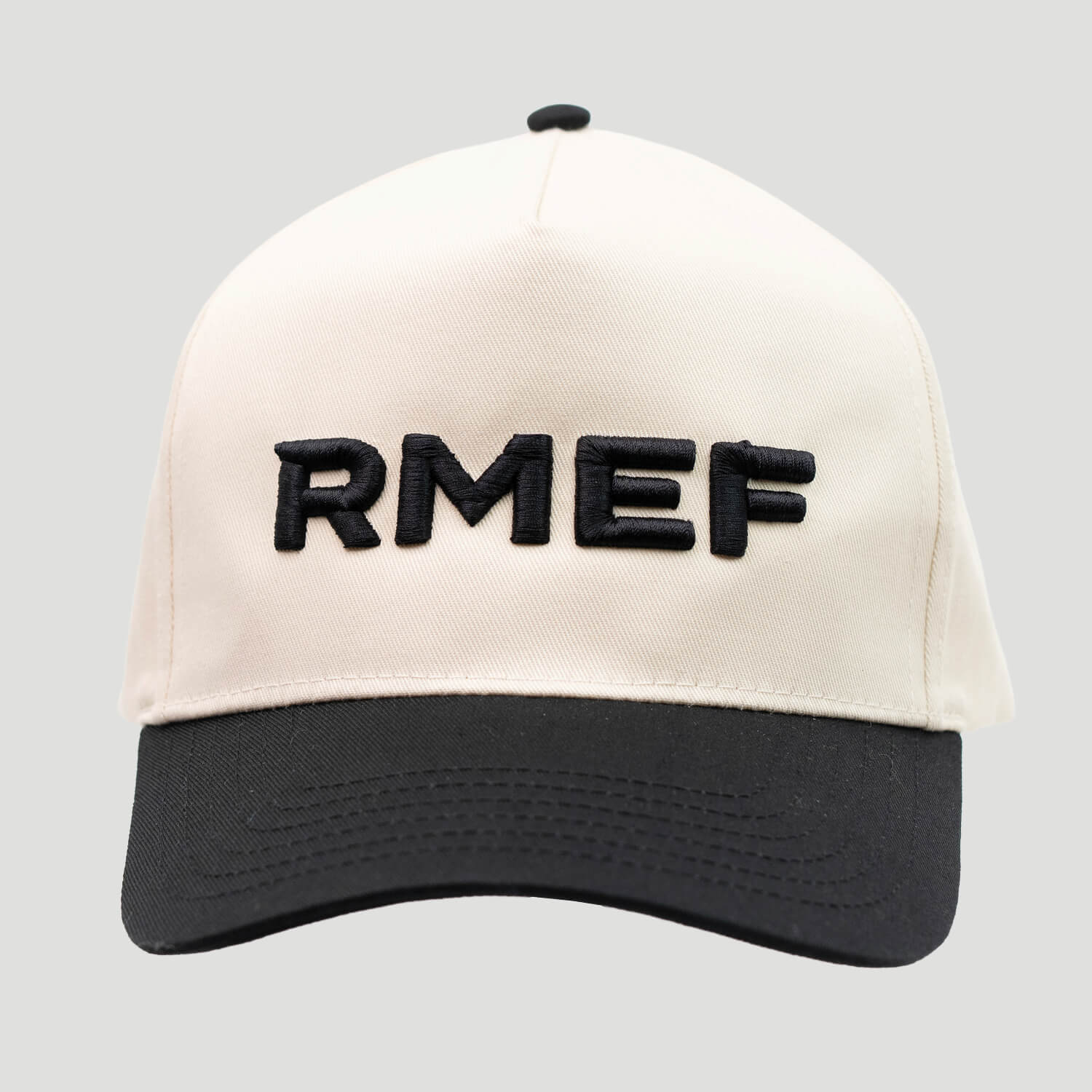 Original Rmef Sticker RMEF Natural/Black Five-Panel Cap | Shop | Rocky Mountain Elk Foundation